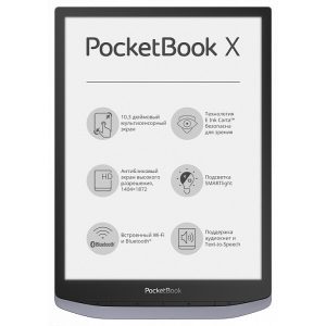Электронная книга PocketBook 1004 InkPad X Metallic Grey (PB1040-J-CIS)