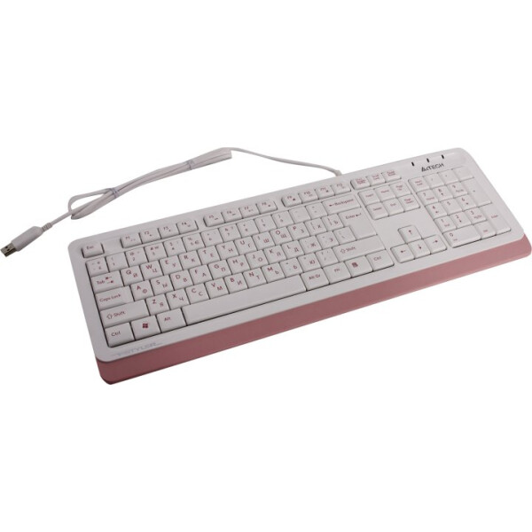 Клавиатура A4TECH FSTYLER FK10 белый/розовый