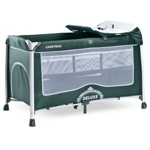 Манеж-кровать CARETERO Deluxe (зеленый)