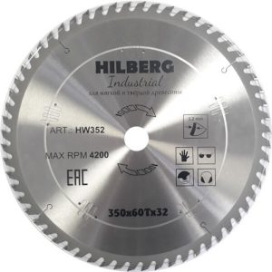 Пильный диск Hilberg HW352 350*32*60Т