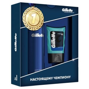 Подарочный набор Gillette Гель для бритья Fusion UltraSensitive 200 мл + Средство после бритья Sensitive 75 мл (7702018511242)