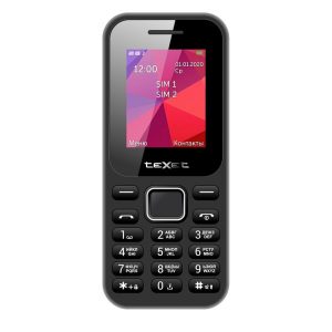 Телефон GSM Texet TM-122 (черный)