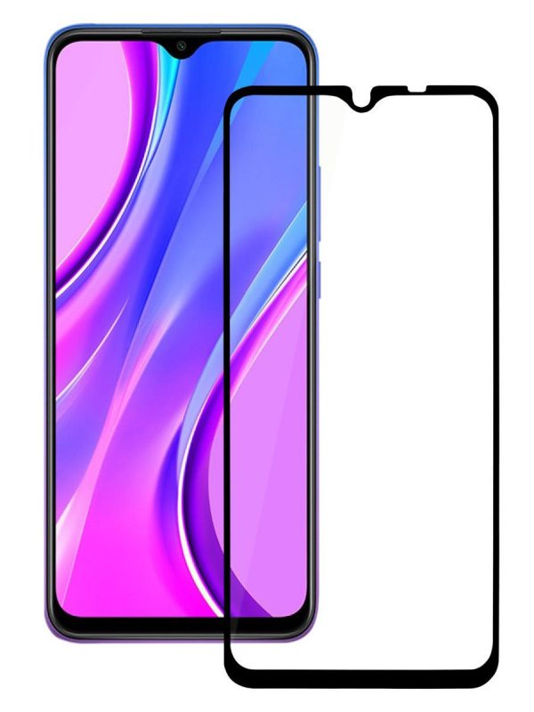 Защитное стекло AKAMI Fullscreen full glue для Xiaomi Redmi 9 Черный (11809)