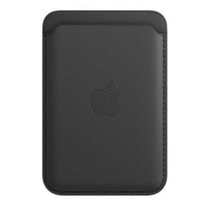 Чехол-бумажник Apple Leather Wallet MagSafe MHLR3ZM/A (черный)