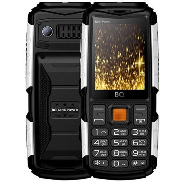 Мобильный телефон BQ-Mobile BQ-2430 Tank Power (черный/серебро)