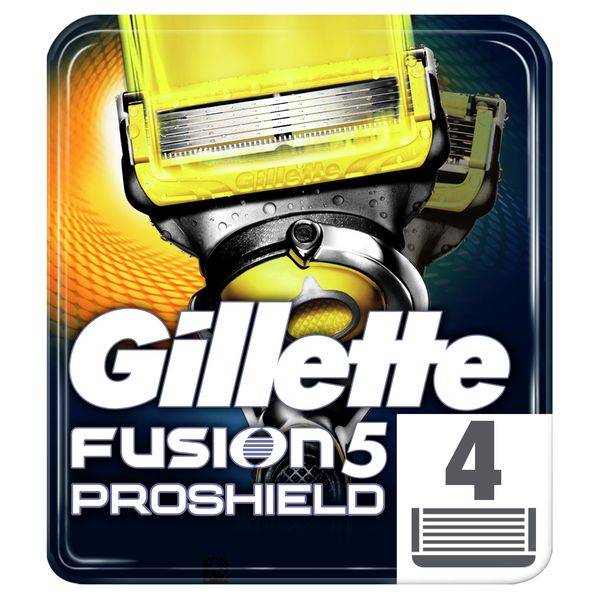 Сменные кассеты GILLETTE Fusion5 ProShield 4шт (7702018412488)