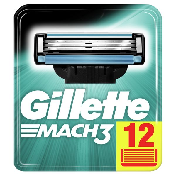 Сменные кассеты GILLETTE Mach3 12шт (3014260323240)