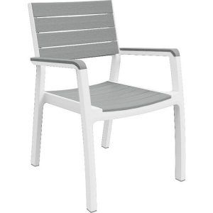 Стул Keter Harmony Armchair (белый/серый)