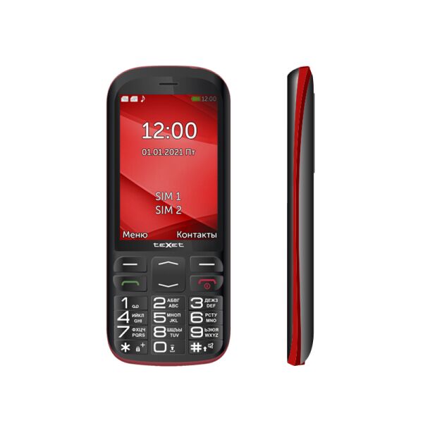 Мобильный телефон TeXet TM-B409 (черный/красный)
