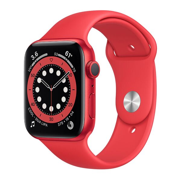 Смарт-часы APPLE Watch Series 6 Red Aluminium Case with Red Sport Band 44mm (M00M3UL/A)