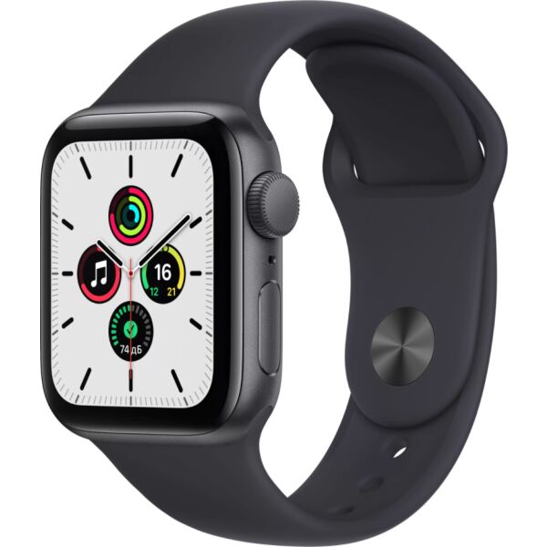 Смарт-часы APPLE Watch SE Space Grey Aluminium Case with Midnight Sport Band 44mm (MKQ63RB/A)