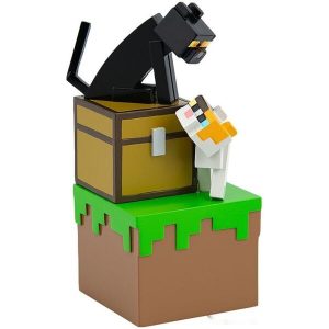 Фигурка Hiya Toys Minecraft Adventure Figures Cats with Chest TM08451