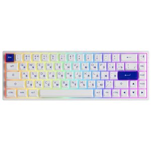 Клавиатура Akko 3068B Plus White & Blue 1561218 (Akko CS Jelly Purple)