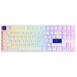 Клавиатура Akko 5087S White & Blue 1561226 (Akko CS Jelly Purple)